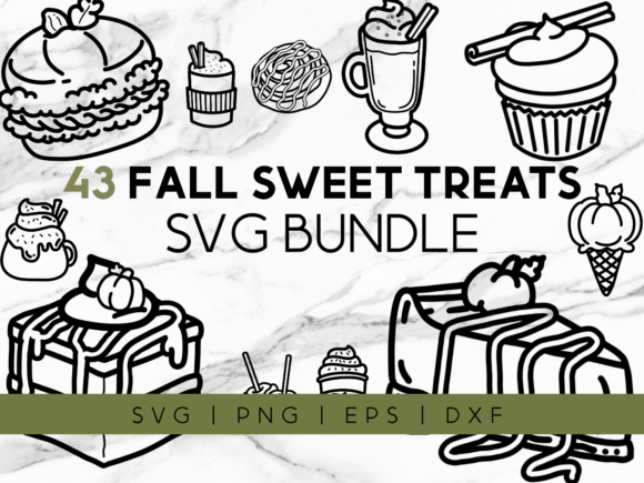 Download Fall Sweet Treats SVG Graphics - Premium Resources