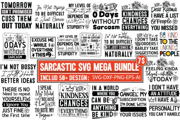 Download Sarcastic SVG Bundle |Sarcastic Quotes - Sarcastic Collection